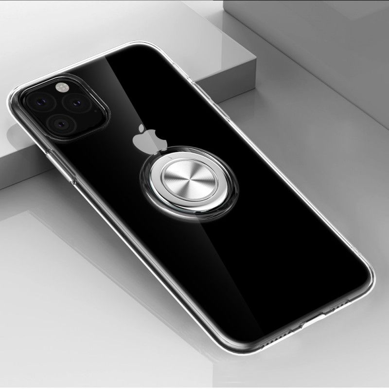 Etui iPhone 11 Pro Max Przezroczysty Czarny Przezroczysty Z Pierścieniem Nośnym Etui Ochronne