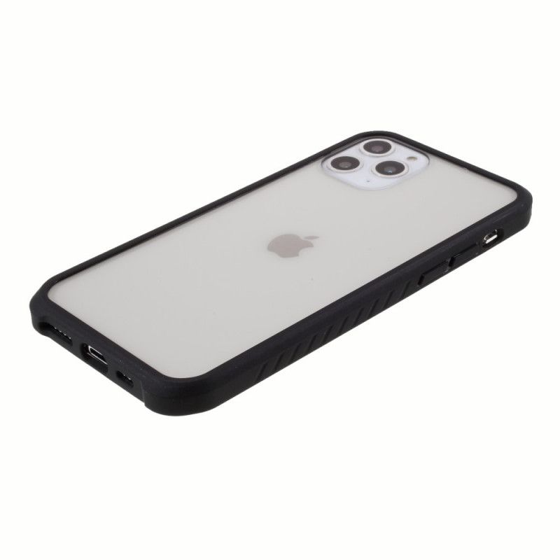 Futerały iPhone 11 Pro Max Etui na Telefon Szkło Hartowane I Silikon Z Folią Ekranującą