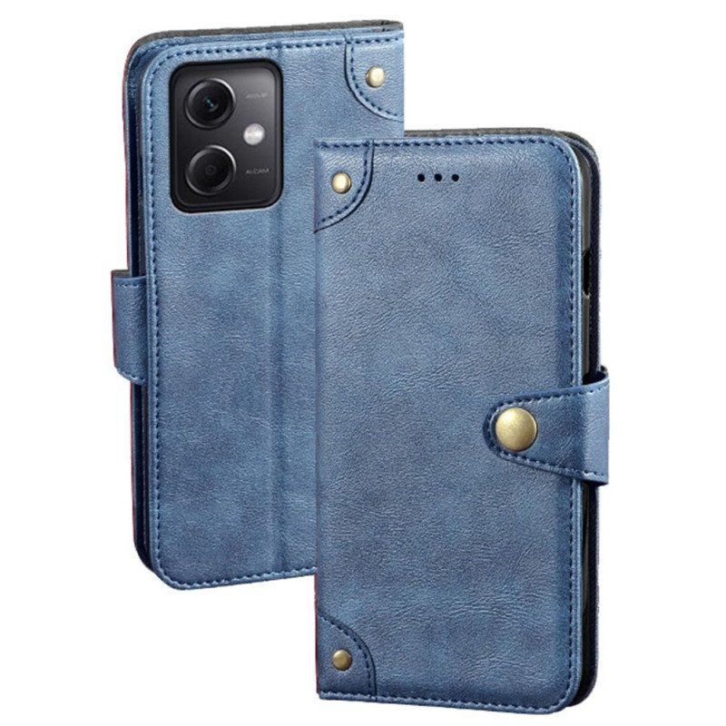 Etui Folio do Xiaomi Redmi Note 12 5G Przycisk Magnetyczny