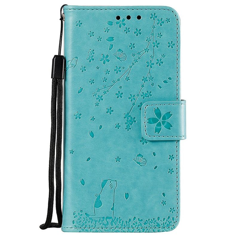 Etui Folio Xiaomi Redmi Note 8 Magenta Szary Zaduma Stringów Etui Ochronne