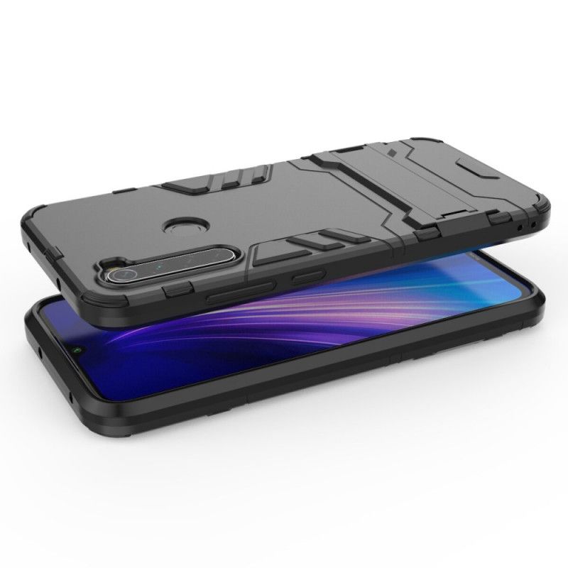 Etui Xiaomi Redmi Note 8 Biały Czarny Wyjątkowo Wytrzymały Język