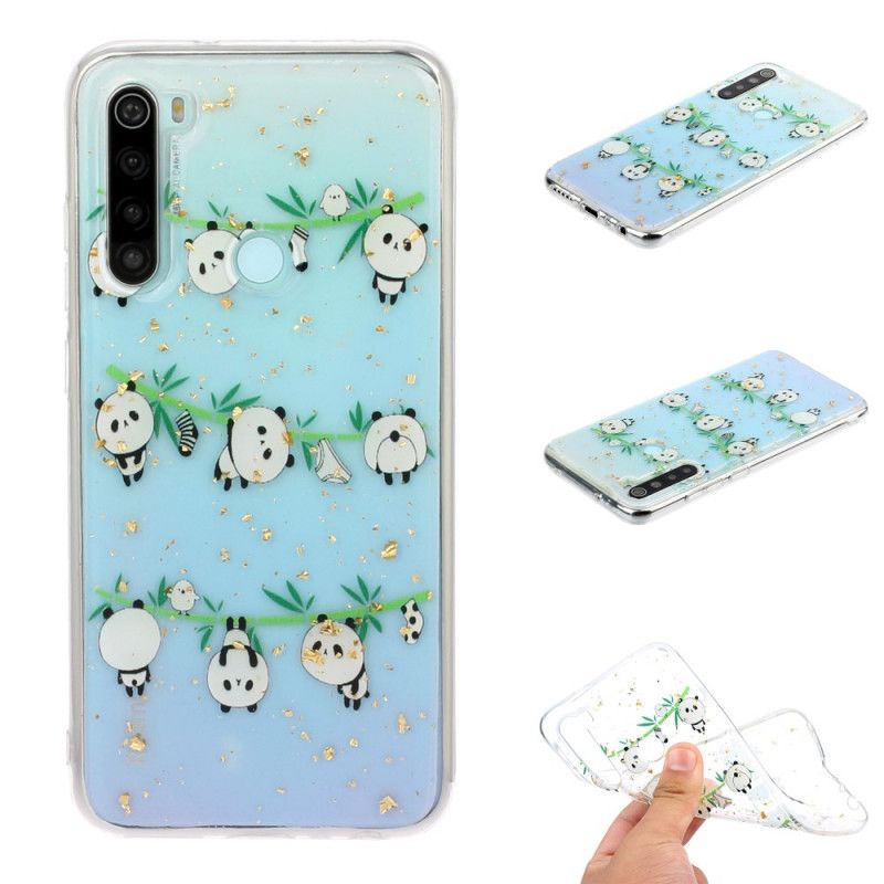 Etui Xiaomi Redmi Note 8 Pandy Na Sznurku Etui Ochronne