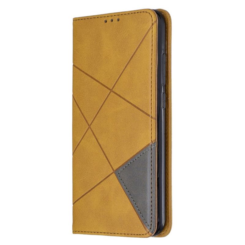 Flip Kotelot Xiaomi Redmi Note 8 Szary Czarny Styl Artysty