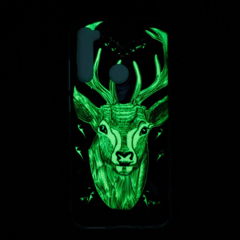 Futerały Xiaomi Redmi Note 8 Etui na Telefon Fluorescencyjny Majestatyczny Jeleń