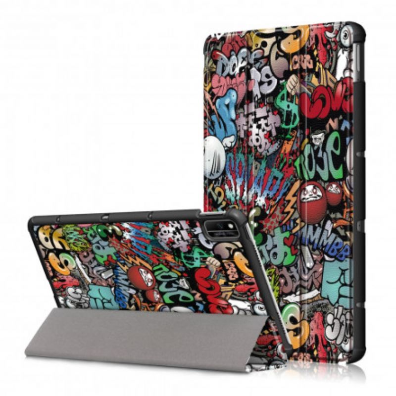 Inteligentne Etui Huawei Matepad New Wzmocnione Graffiti Fun