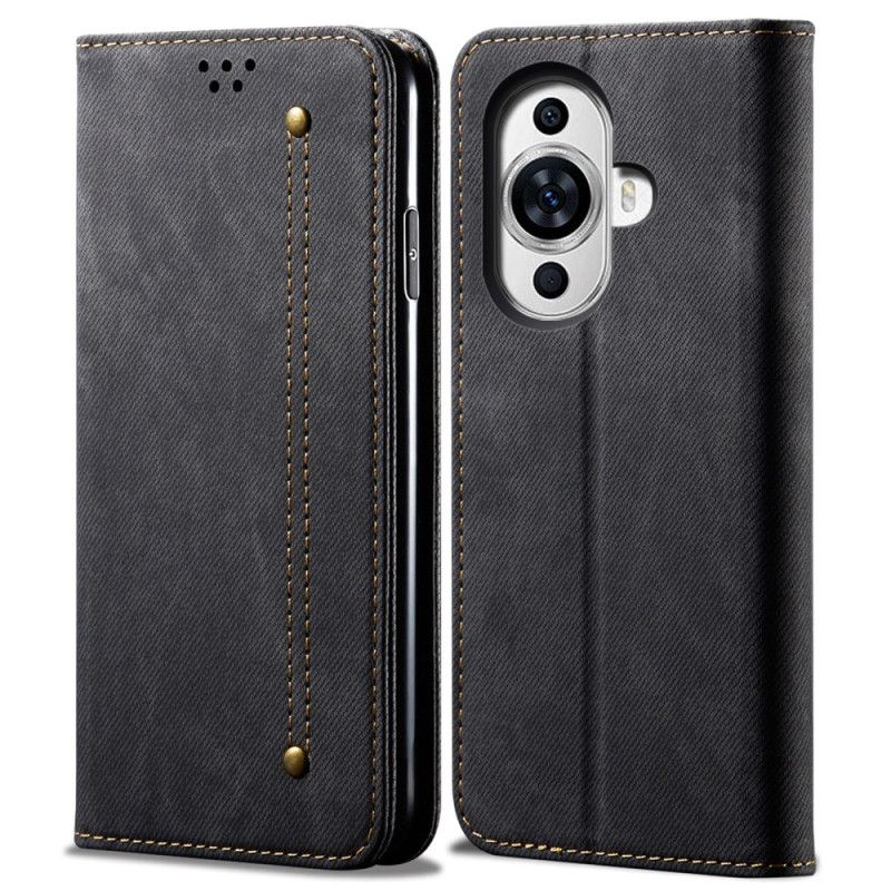 Flip Kotelot Huawei Nova 11 Pro Tkanina Dżinsowa Etui Ochronne