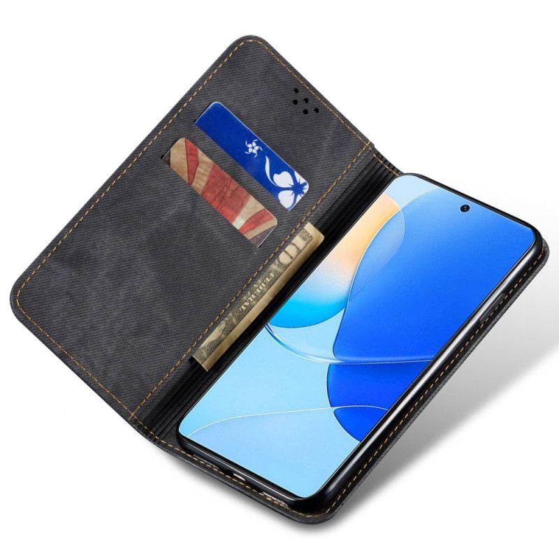 Flip Kotelot Huawei Nova 11 Pro Tkanina Dżinsowa Etui Ochronne