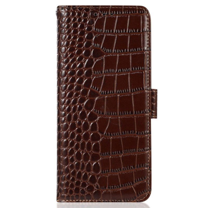 Etui Folio do Samsung Galaxy M13 Rfid W Stylu Krokodyla