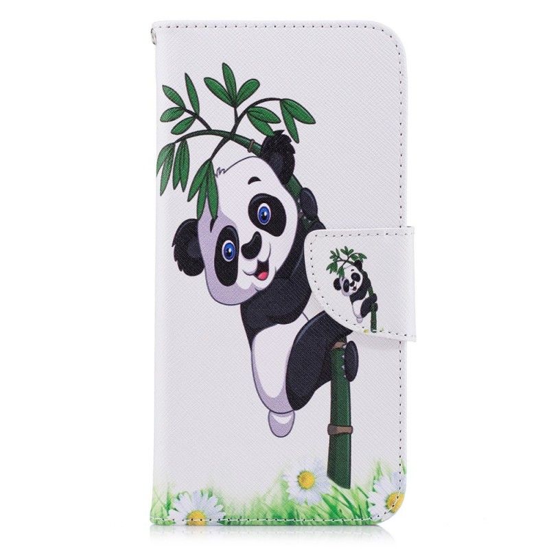Etui Folio Huawei P Smart Panda Na Bambusie Etui Ochronne