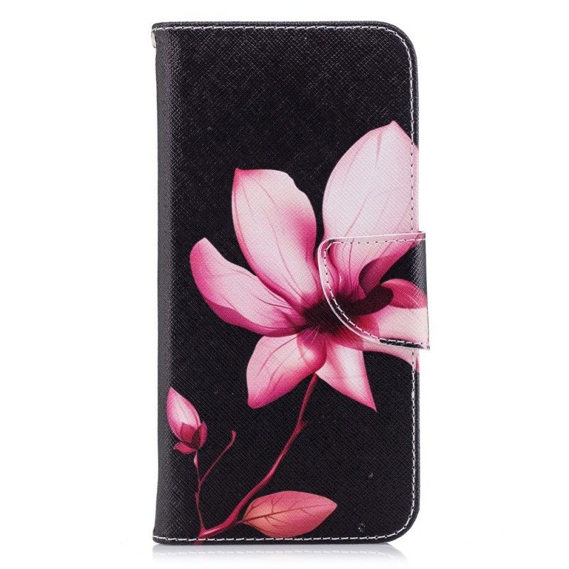 Etui Folio Huawei P Smart Różowy Kwiat Etui Ochronne