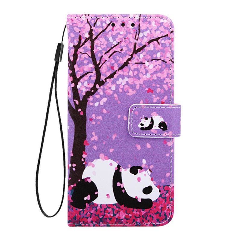 Etui Folio Samsung Galaxy A10s Chińska Panda Drzewna