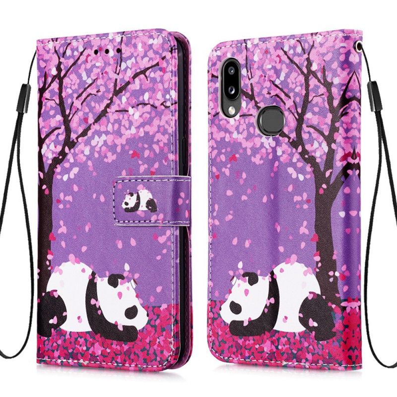 Etui Folio Samsung Galaxy A10s Chińska Panda Drzewna