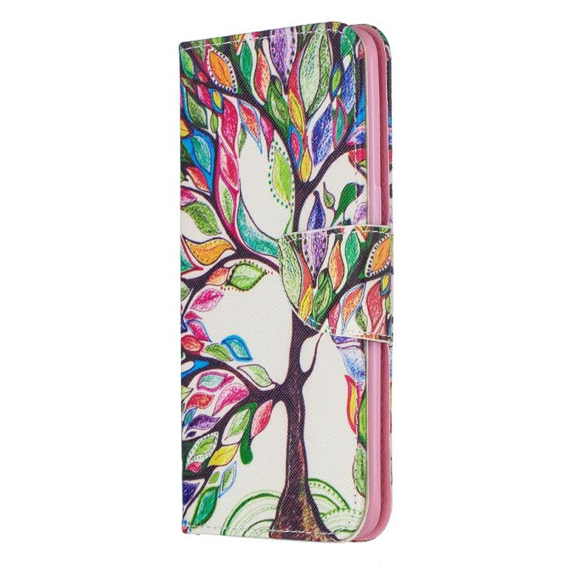 Etui Folio Samsung Galaxy A10s Kolorowe Drzewo Etui Ochronne