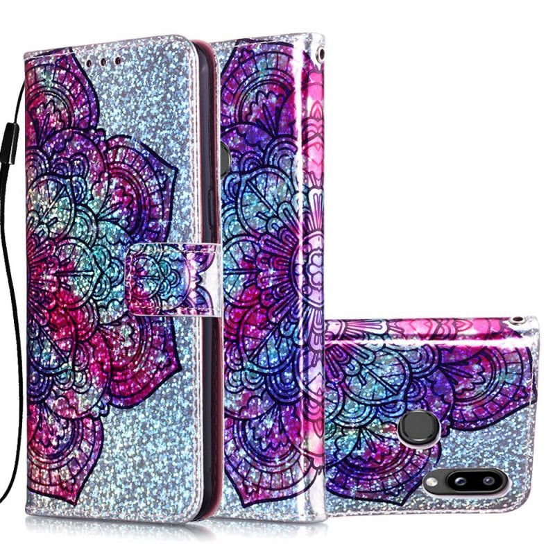 Etui Folio Samsung Galaxy A10s Mandala Na Brokatowym Tle Etui Ochronne