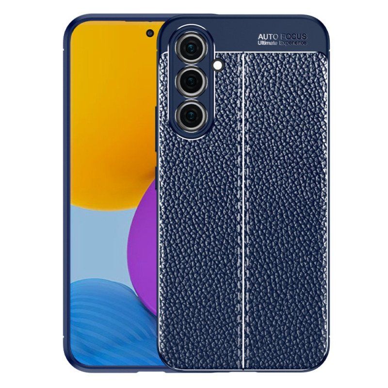 Etui do Samsung Galaxy A54 5G Efekt Skóry Liczi Z Podwójną Linią