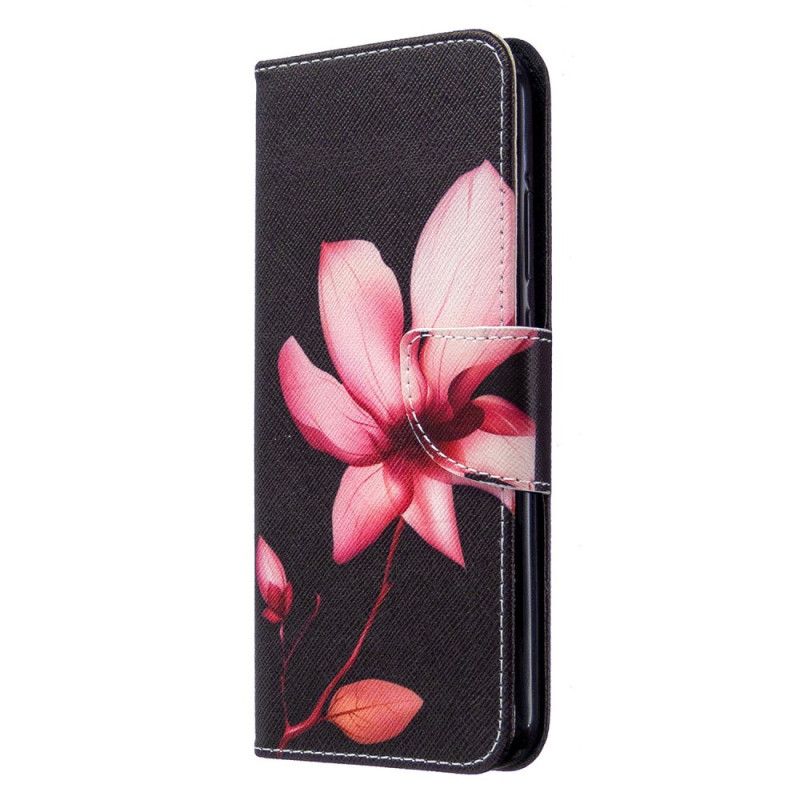 Etui Folio Huawei P40 Lite E / Y7p Różowy Kwiat