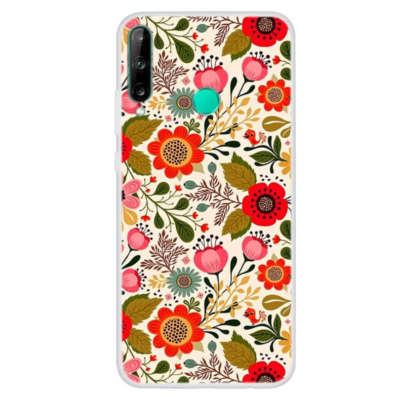 Etui Huawei P40 Lite E / Y7p Gobelin Kwiatowy Etui Ochronne