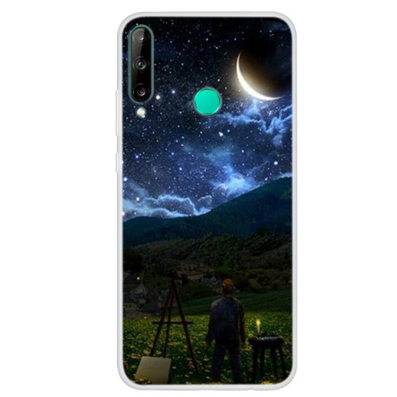 Etui Huawei P40 Lite E / Y7p Malarz W Nocy