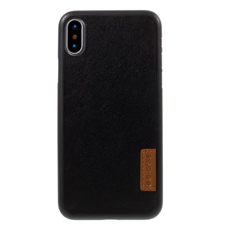 Etui iPhone X G-Case Z Imitacji Skóry