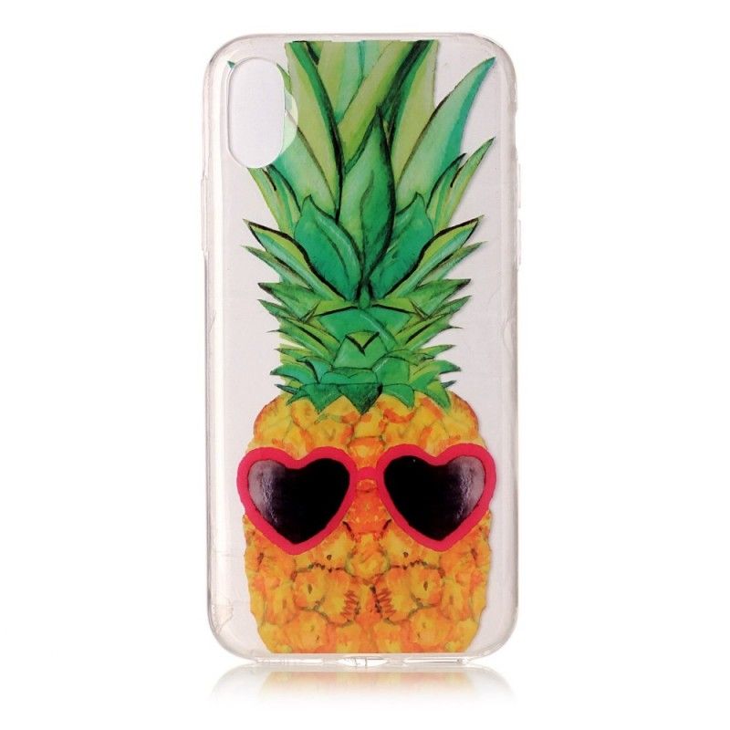 Etui iPhone X Przezroczysty Ananas Incognito Etui Ochronne