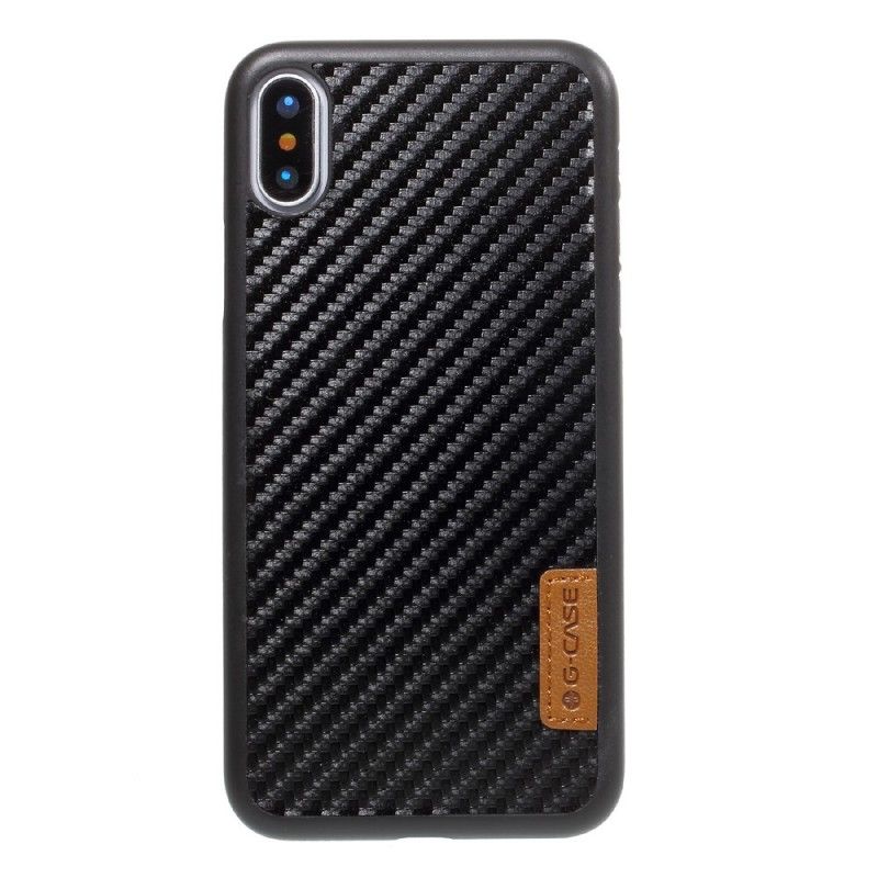 Etui iPhone X Walizka Z Włókna Węglowego