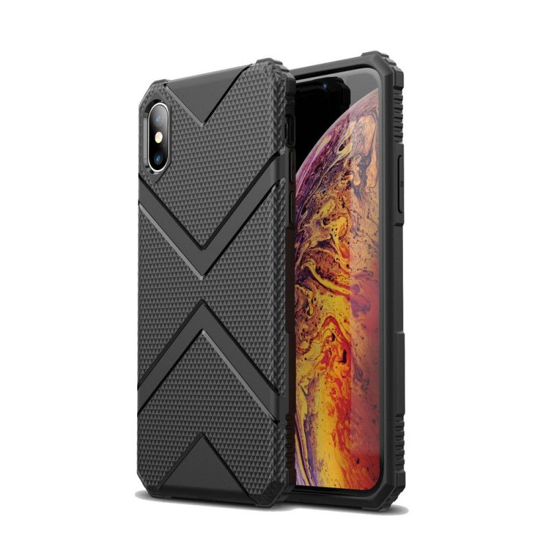 Etui iPhone X Zielony Czarny Tarcza