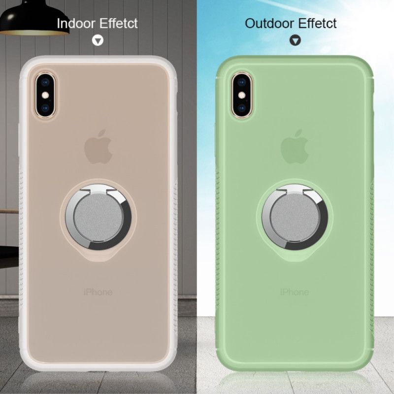 Etui iPhone X Zielony Magenta Zmiana Koloru Od Wewnątrz / Na Zewnątrz Za Pomocą Pierścienia Etui Ochronne