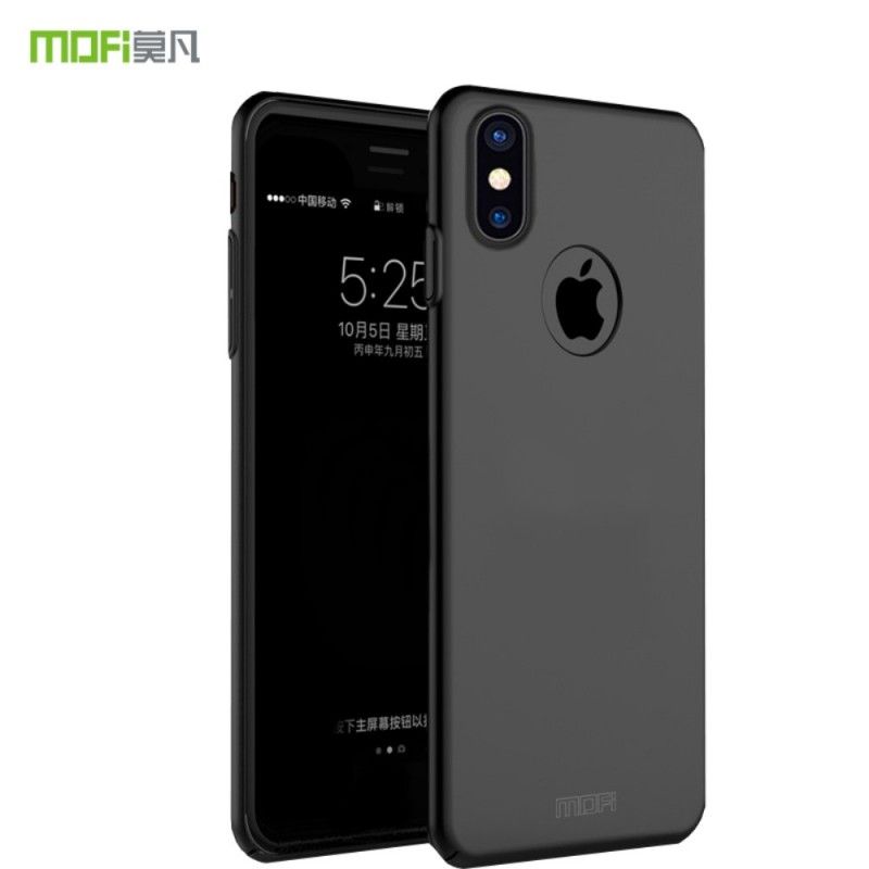 Futerały iPhone X Czerwony Czarny Etui na Telefon Mofi Slim Touch