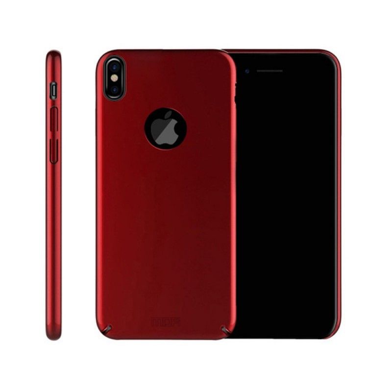 Futerały iPhone X Czerwony Czarny Etui na Telefon Mofi Slim Touch
