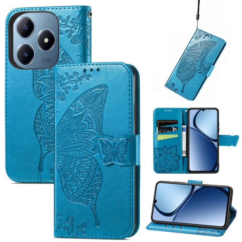 Etui Folio Realme C63 Barokowy Motyl Etui Ochronne