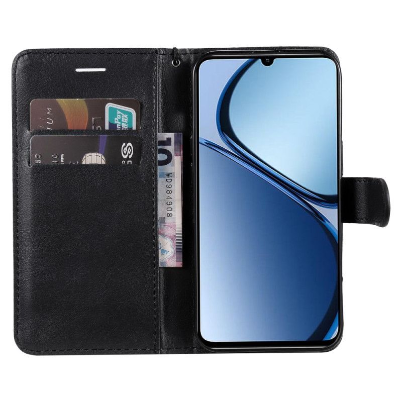 Etui Folio Realme C63 Gładka Skóra Ekologiczna
