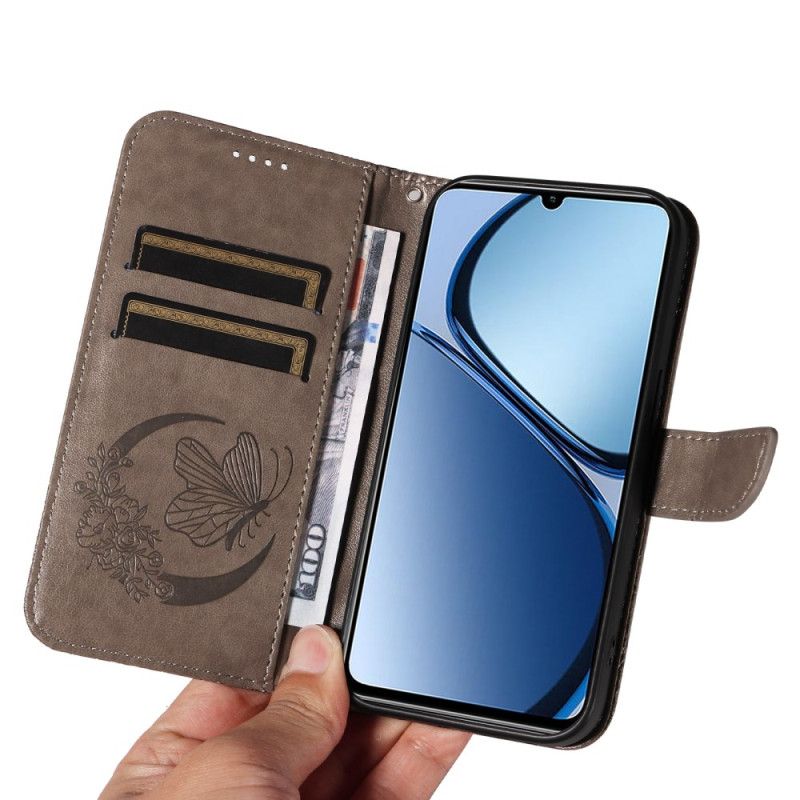 Etui Folio Realme C63 Graficzny Motyl