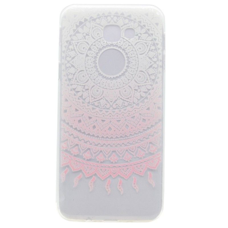 Etui Samsung Galaxy A5 2017 Różowy Przezroczysta Kolorowa Mandala Etui Ochronne