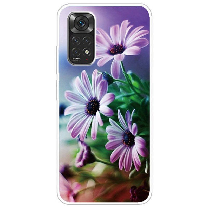 Etui do Xiaomi Redmi Note 11 / 11S Realistyczne Kwiaty