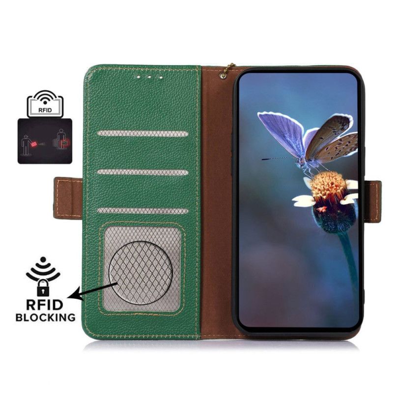 Skórzany Futerał Oneplus 12 5g Etui Na Telefon Skóra Z Technologią Blokowania Rfid