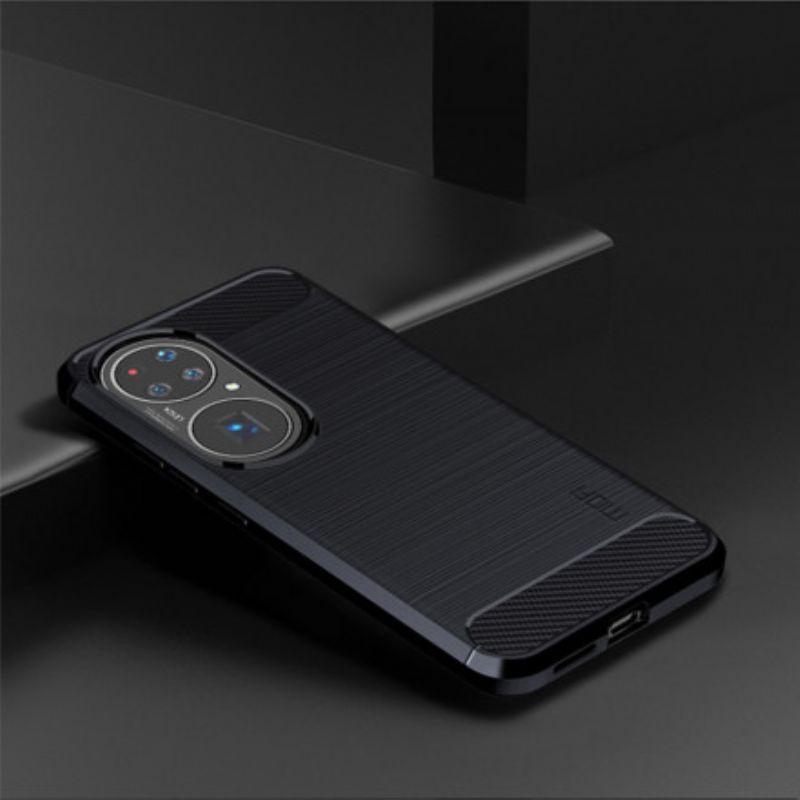 Futerały Huawei P50 Pro Etui Na Telefon Szczotkowane Włókna Węglowe Mofi