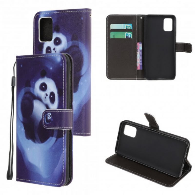 Etui Folio Moto G100 Panda Space Strappy