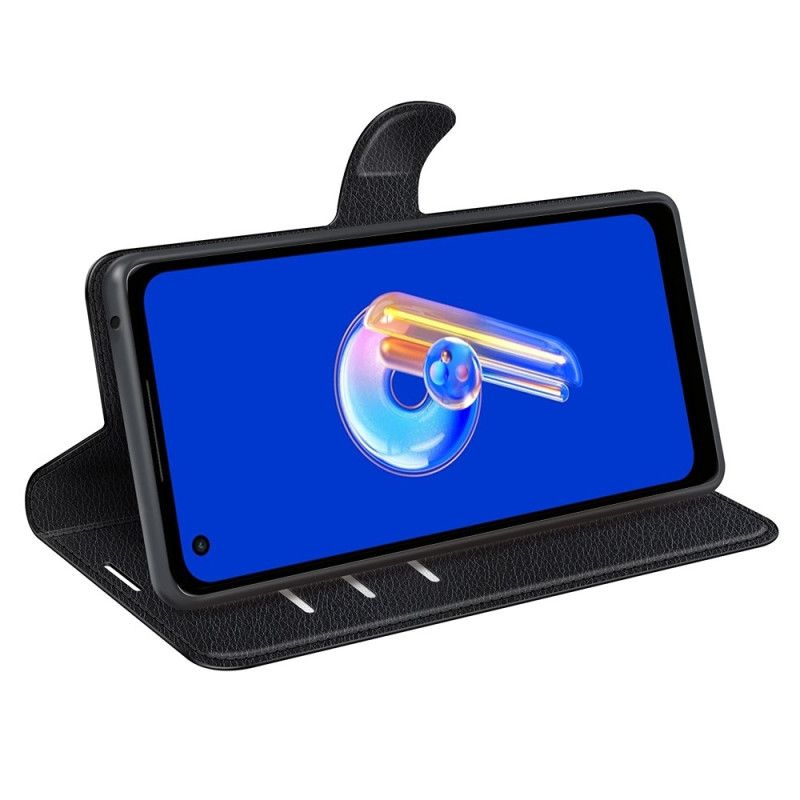 Etui Folio Asus Zenfone 10 Klasyczna Skóra Syntetyczna Lychee Etui Ochronne