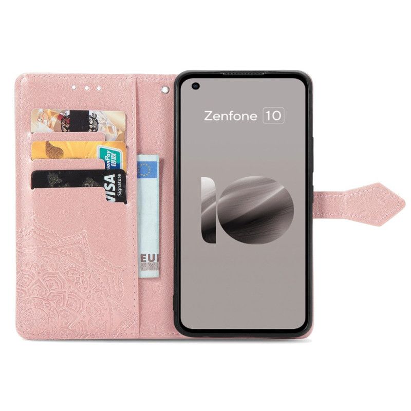 Etui Folio Asus Zenfone 10 Mandala Barokowa Etui Ochronne