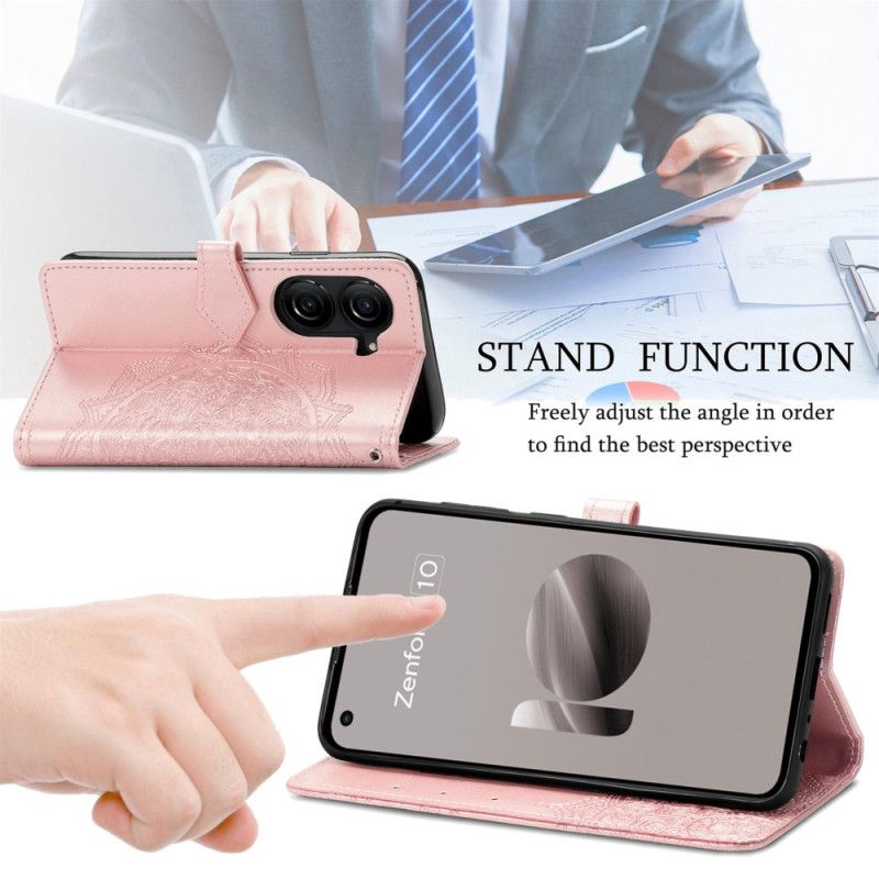 Etui Folio Asus Zenfone 10 Mandala Barokowa Etui Ochronne