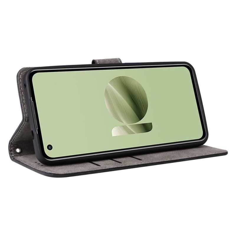 Skórzany Futerał Asus Zenfone 10 Etui Na Telefon Efekt Zamszu Rfid