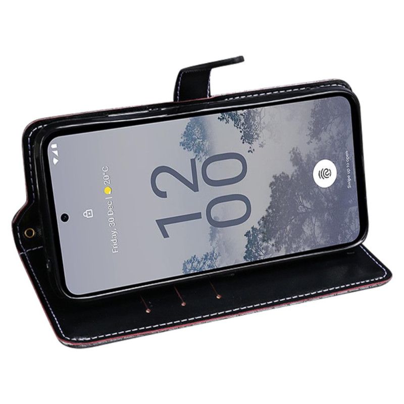 Skórzany Futerał Asus Zenfone 10 Etui Na Telefon Styl Krokodyla Idewei