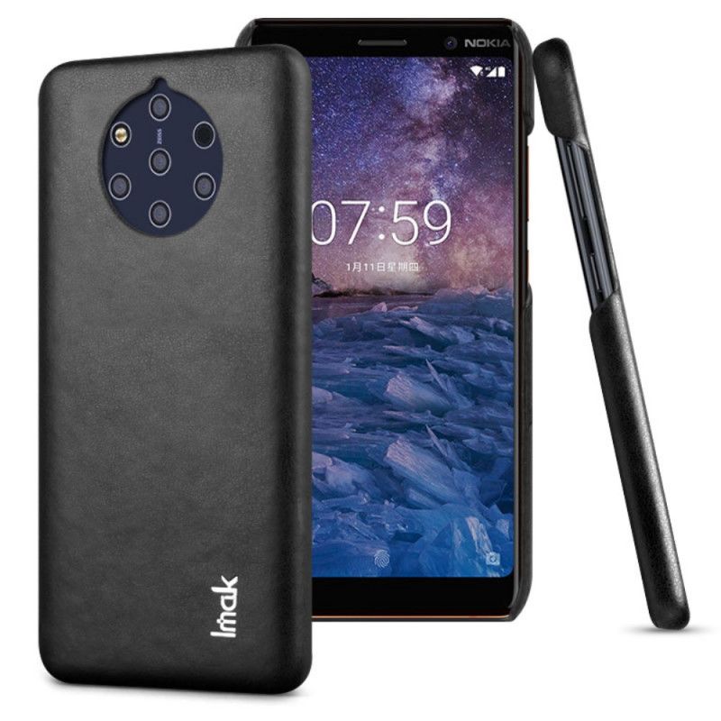 Etui Nokia 9 PureView Brązowy Czarny Efekt Skóry Serii Imak Etui Ochronne