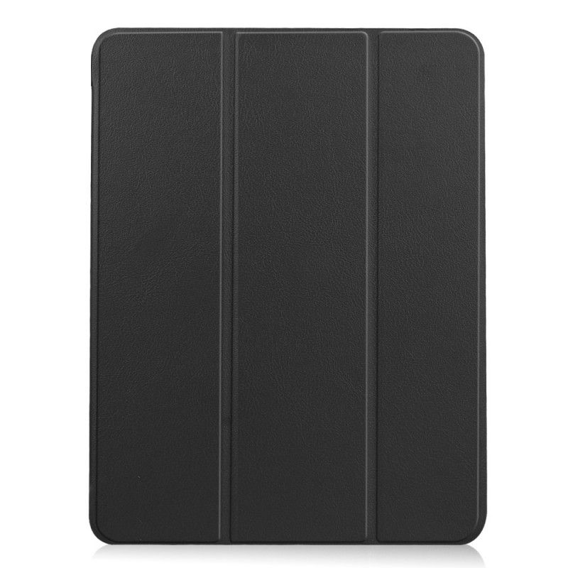 Etui Smart Case iPad Air 10.9" (2020) Szary Czarny Litchi Skórzany Uchwyt Na Rysik
