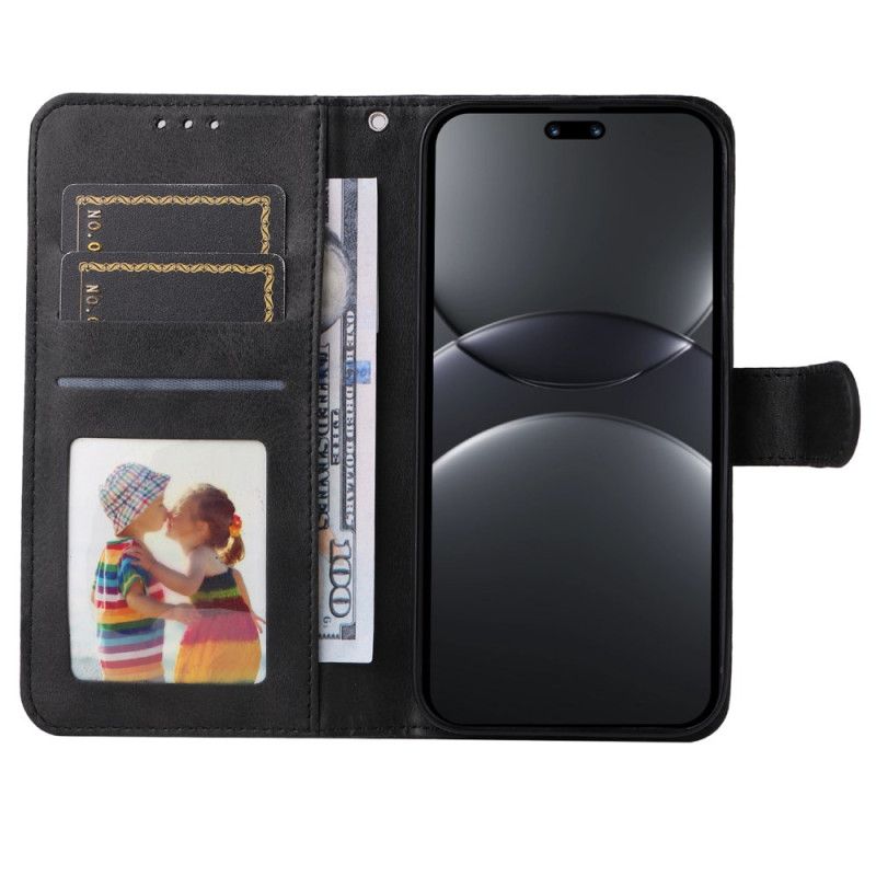 Etui Folio Huawei Nova 13 Pro Pasek Z Efektem Skóry Etui Ochronne