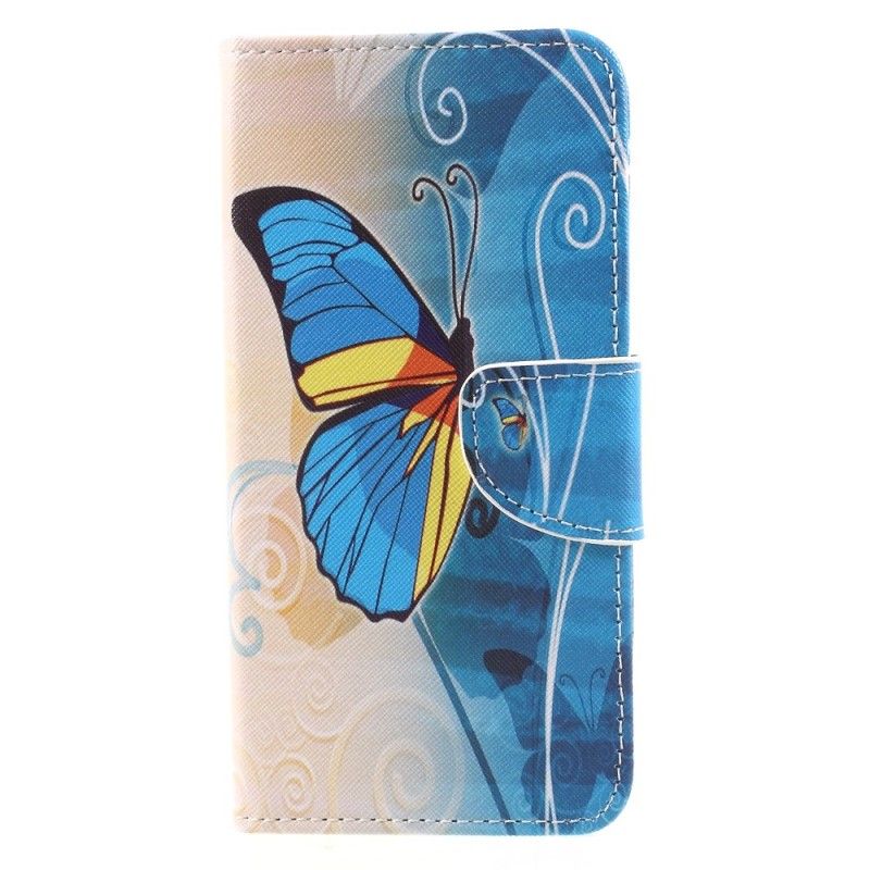 Etui Folio Huawei Mate 10 Pro Kolorowy Motyl Etui Ochronne