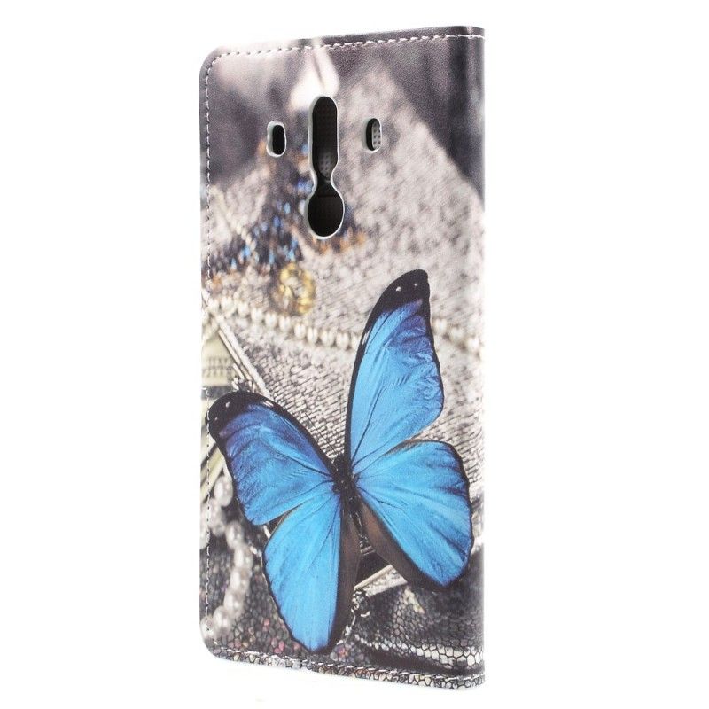 Etui Folio Huawei Mate 10 Pro Niebieski Motyl