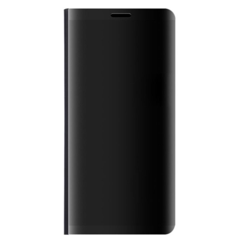 Flip Kotelot Huawei Mate 10 Pro Fioletowy Czarny Efekt Lustra I Skóry Etui Ochronne