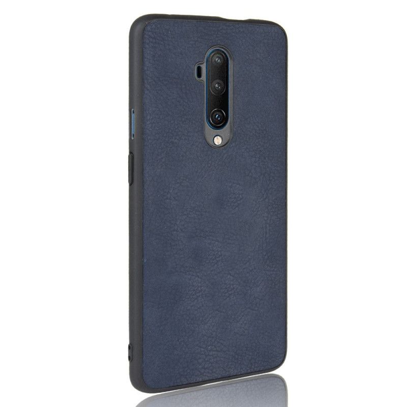 Etui OnePlus 7T Pro Granatowy Czarny Efekt Skóry W Stylu Vintage