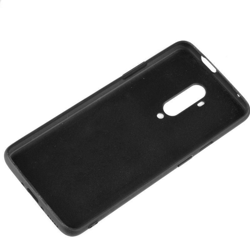 Etui OnePlus 7T Pro Granatowy Czarny Efekt Skóry W Stylu Vintage